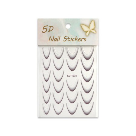 5D Nail Stickers Gray
