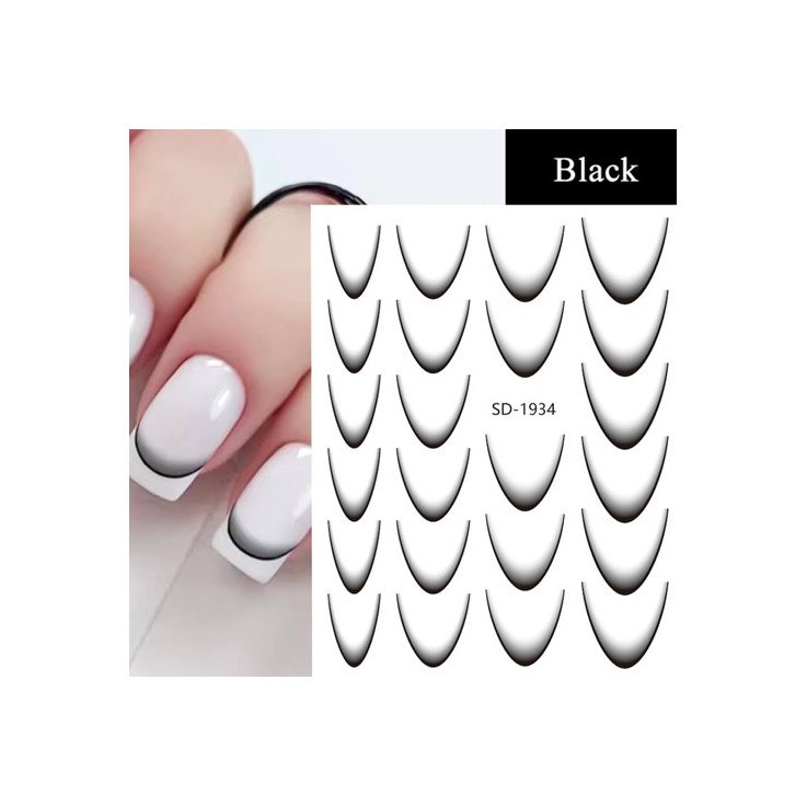 5D Nail Stickers Black