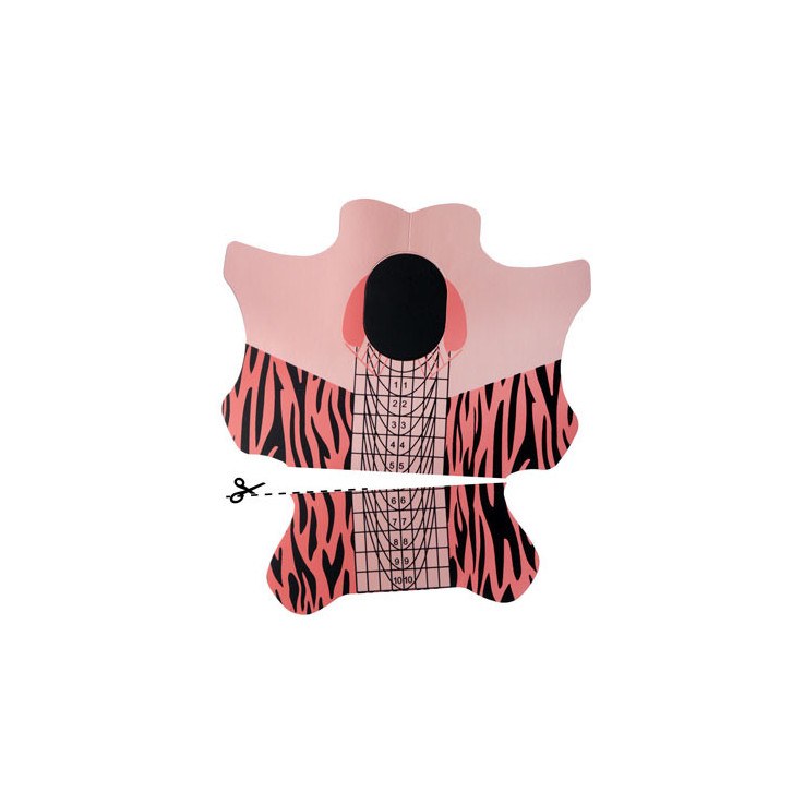 Nail Forms Funky Zebra 300τμχ.