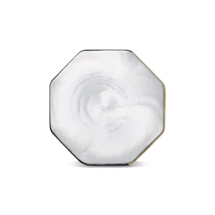 Nail Art Dish Marble White