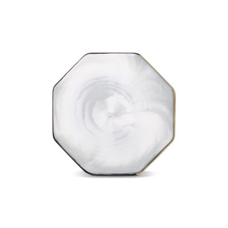 Nail Art Dish Marble White