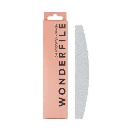 Wonderfile Soft files "Crescent" 162x24mm - 320 grit (20pcs)