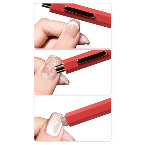Pink Wooden Magnet Pen 2