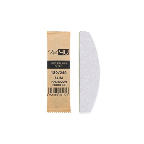 Natural Mini Series Slim Halfmoon Podofile 180/240 grit