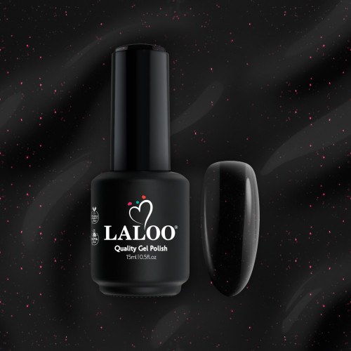 No.491 Μαύρο με shimmer | Ημιμόνιμο Βερνίκι 15ml