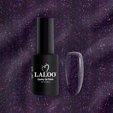 L066 Μωβ σκούρο με shimmer | Ημιμόνιμο Βερνίκι 7ml