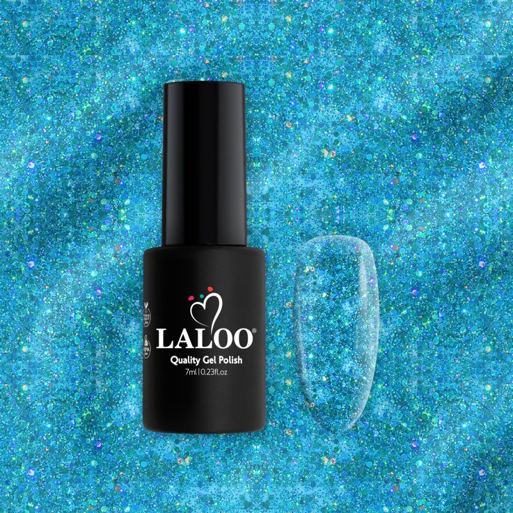 L239 Τυρκουάζ glitter | Ημιμόνιμο...