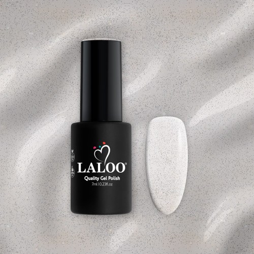 L290 Διάφανο με ασημί glitter | Ημιμόνιμο Βερνίκι 7ml