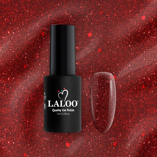 L287 Χριστουγεννιάτικο κόκκινο glitter | Ημιμόνιμο...