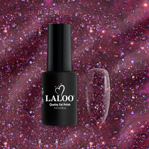 L325 Μενεξεδί glitter | Ημιμόνιμο Βερνίκι 7ml