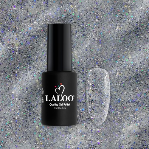 L466 Ασημί-Γκρι Glitter (με μπλε ιριδίζουσα παγιέτα) |...