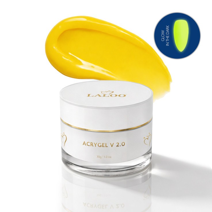 Acrygel Jar Glow in the Dark Yellow...