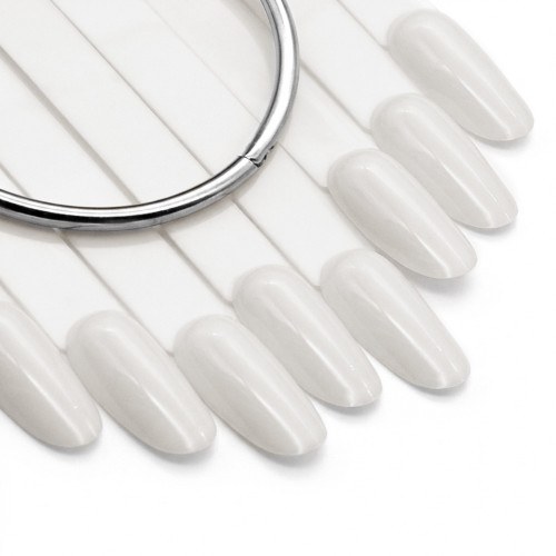 Nail Display Milky Oval 50pcs 2