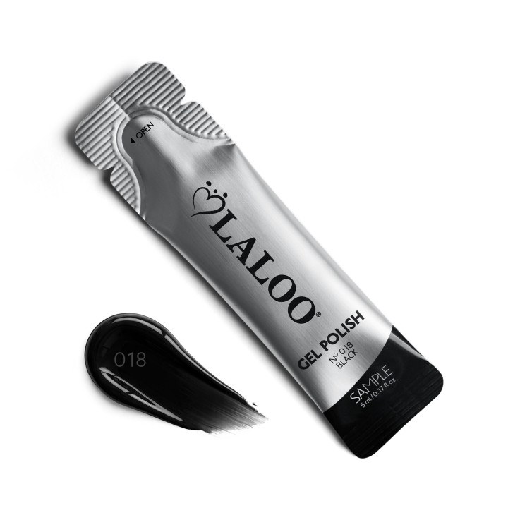 Sample Stick Gel Polish Νο.018 Black 5ml