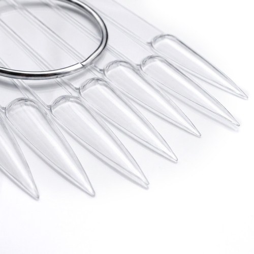 Nail Display Tranparent Stiletto 50pcs 2