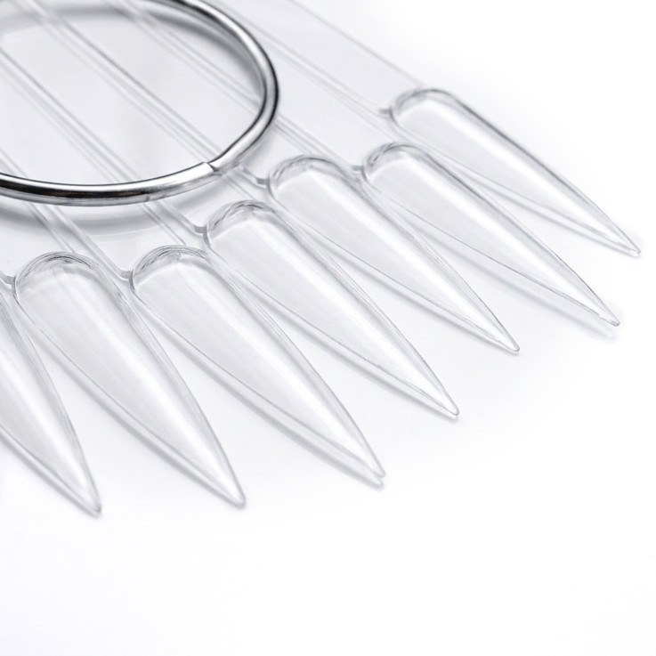 Nail Display Tranparent Stiletto 50pcs