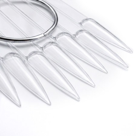 Nail Display Tranparent Stiletto 50pcs
