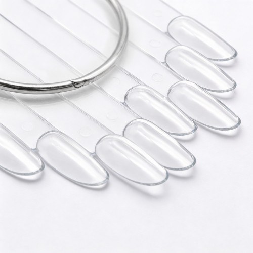 Nail Display Clear Oval 50pcs 2