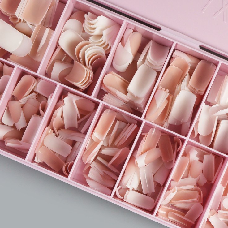 Soft Gel Tips Square Short French...