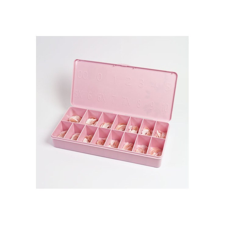 Soft Gel Tips Almond Short French 600pcs