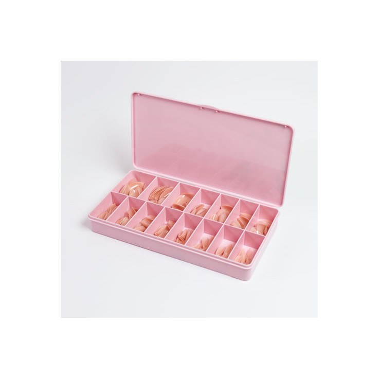 Soft Gel Tips Almond Short Nude 300pcs