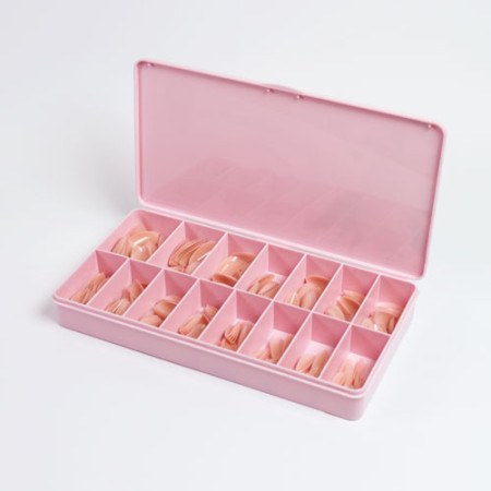 Soft Gel Tips Almond Short Nude 300pcs