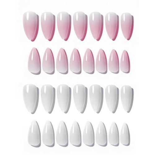 Soft Gel Tips Almond Medium Ombre 600τμχ. 2