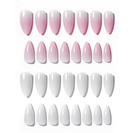 Soft Gel Tips Almond Medium Ombre 600τμχ.