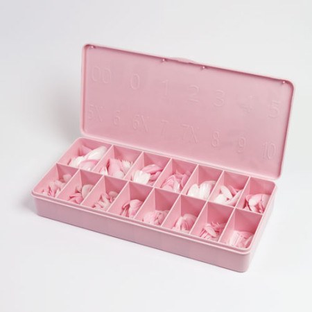 Soft Gel Tips Almond Medium Ombre 600τμχ.