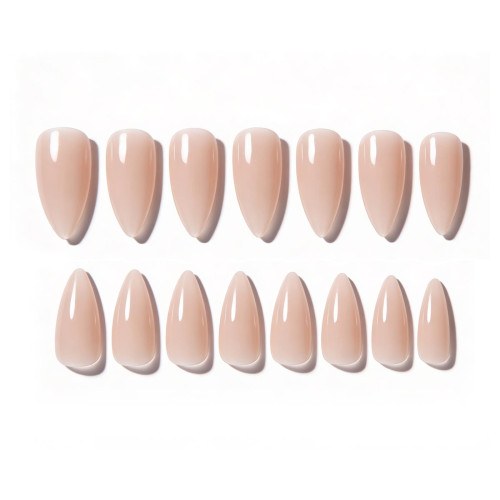 Soft Gel Tips Almond Medium Nude Pink 300pcs 2