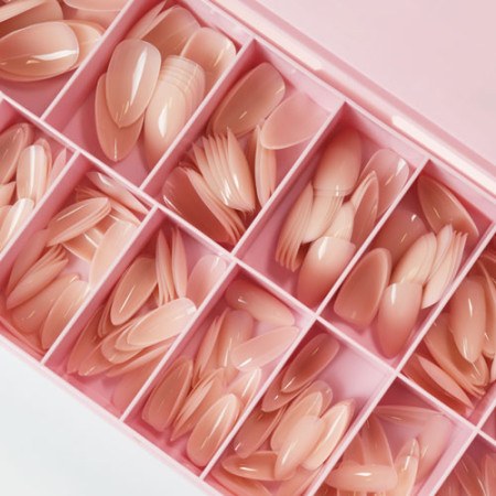 Soft Gel Tips Almond Medium Nude Pink 300pcs