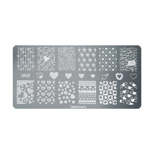 Valentine's Stamping Nail Art Plate Collection 2