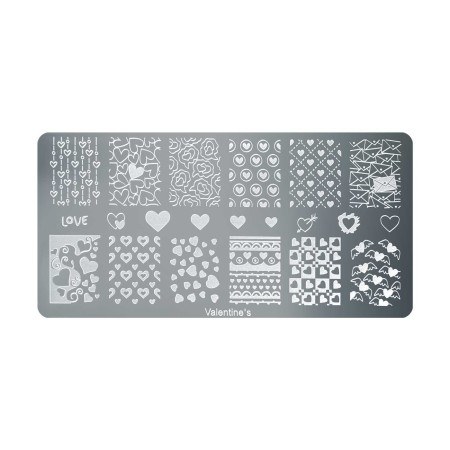 Valentine's Stamping Nail Art Plate Collection